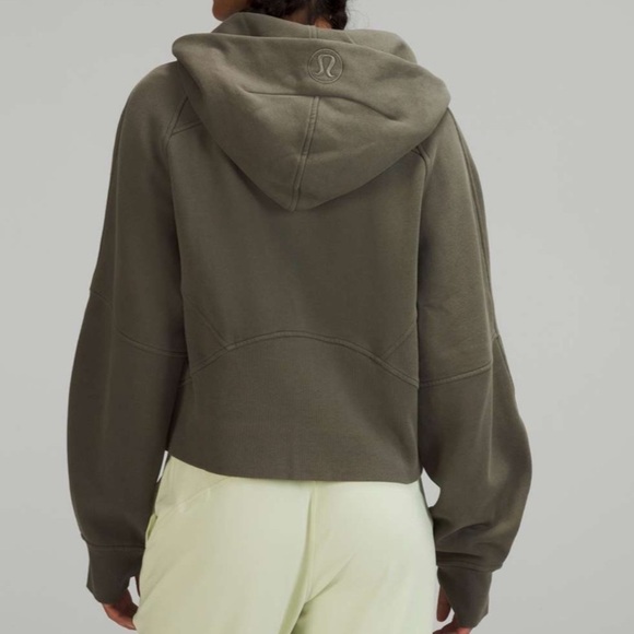 Lululemon Scuba Oversized Full Zip Hoodie Size XS/S - Army Green - Picture 3 of 8